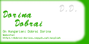 dorina dobrai business card